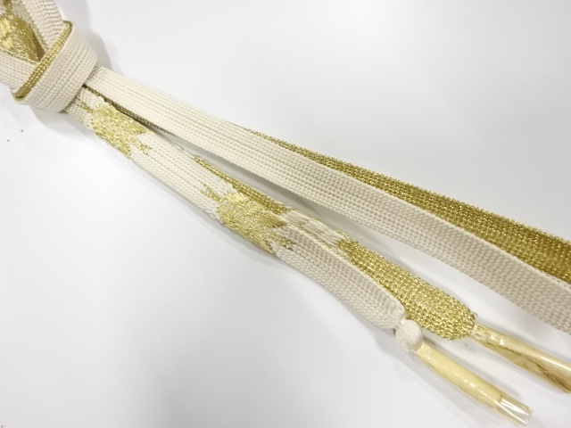 未使用品　正絹　手組帯締め